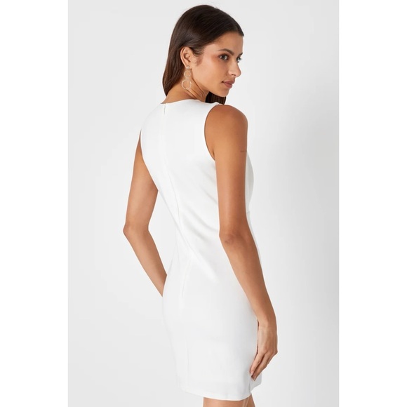 NWT Lulu’s Cocktail Hour Ivory Wrap Dress M - Picture 3 of 9
